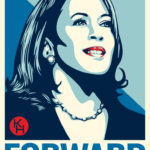 O icônico artista de pôsteres de 'Esperança' de Obama, Shepard Fairey, faz Kamala Harris imprimir com uma nova mensagem: Avançar